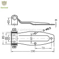 Boulon de charnière de camion de porte de grange arrière sur z / p